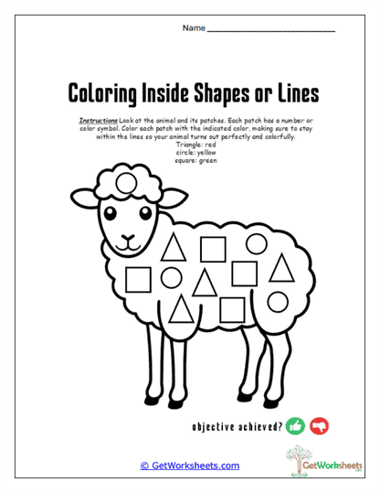 Sheep Shapes Worksheet