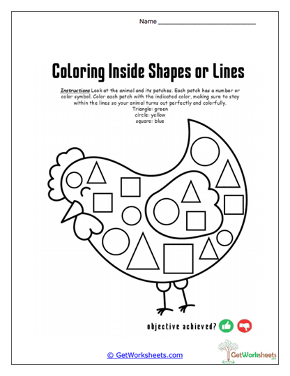 Chicken Chucks Worksheet
