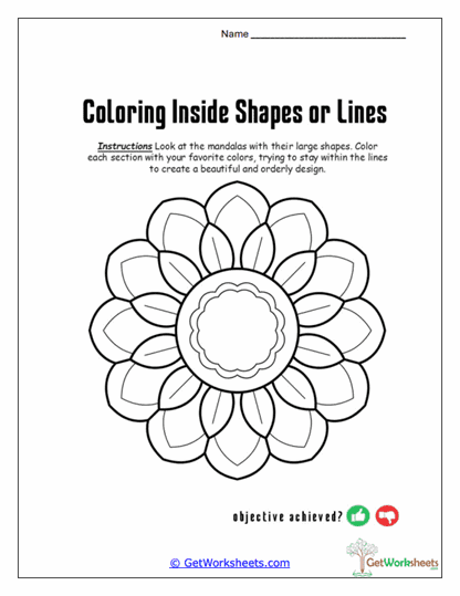 Floral Mandala Worksheet