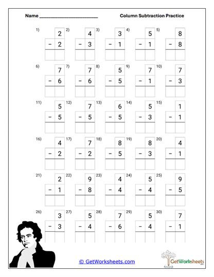 Basic Column Deduction Worksheet
