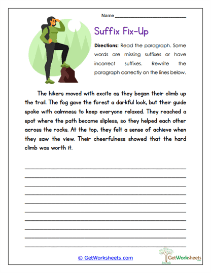 Fix-Up Worksheet