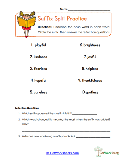 Split Practice Worksheet