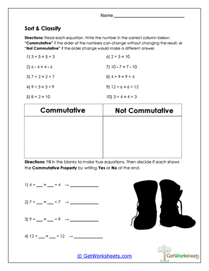 Sort & Classify Worksheet