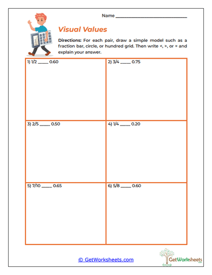 Visual Values Worksheet