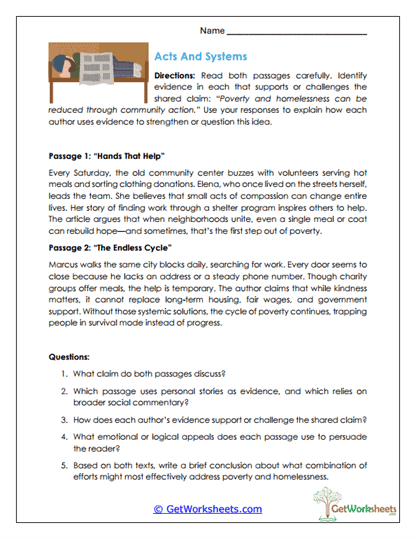 Acts and Systems Worksheet