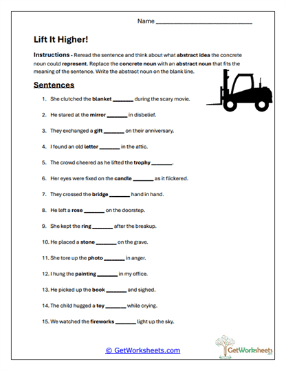 Lift It Higher! Worksheet
