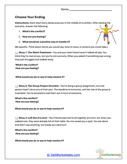 Choose Your Ending Worksheet
