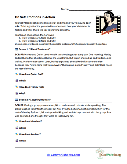 Emotions in Action Worksheet