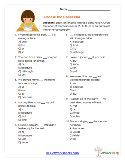 Choose the Connector Worksheet