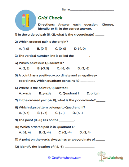 Grid Check Worksheet