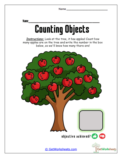 Counting Objects Worksheet