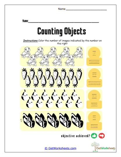 Count & Color Worksheet