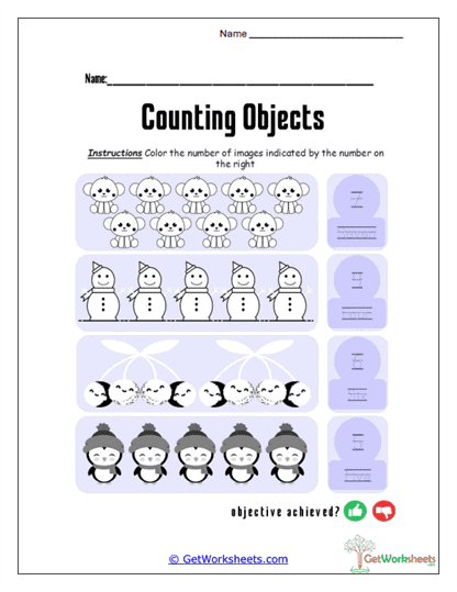 Fish Bowl Count Worksheet