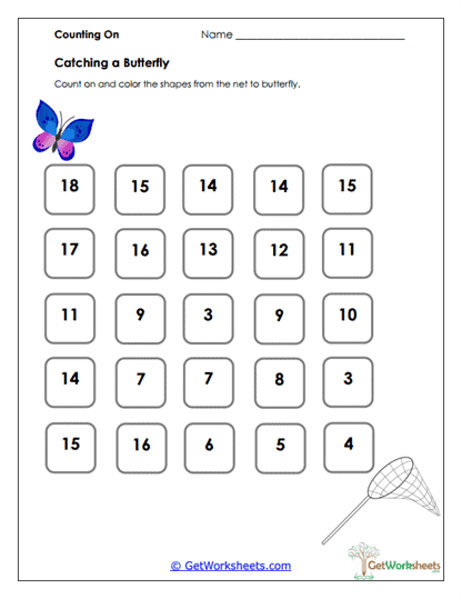 Catching a Butterfly Worksheet