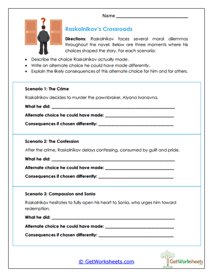 Moral Dilemma Scenarios Worksheet
