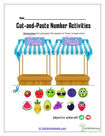 Fruit Stand Fix-Up Worksheet