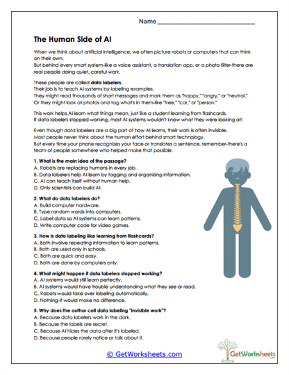 Human Side of AI Worksheet