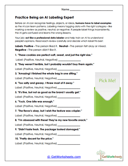 Labeling Expert Practice Worksheet
