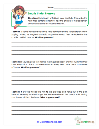 Smarts Under Pressure Worksheet