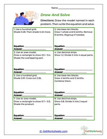 Draw and Solve Worksheet