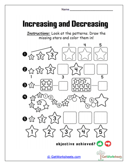 Star Growth Trail Worksheet