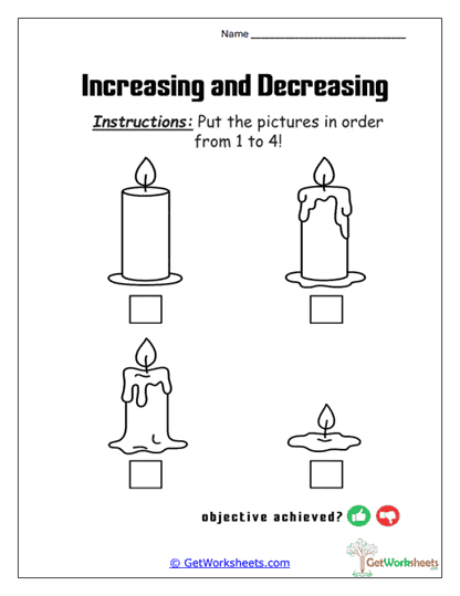 Candle Life Cycle Worksheet