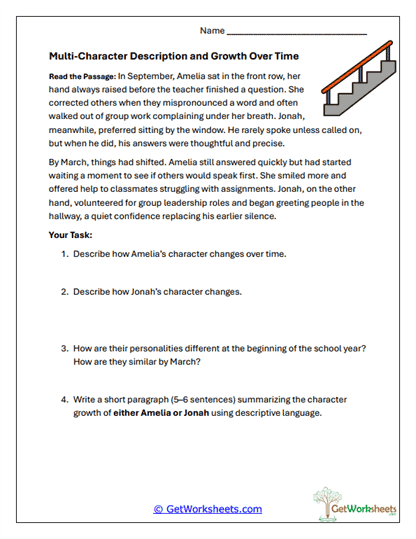 Growth Over Time Worksheet