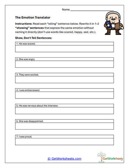 The Emotion Translator Worksheet
