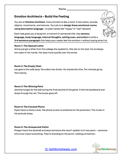 Build the Feeling Worksheet
