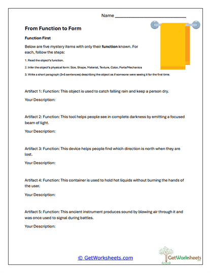 Function to Form Worksheet