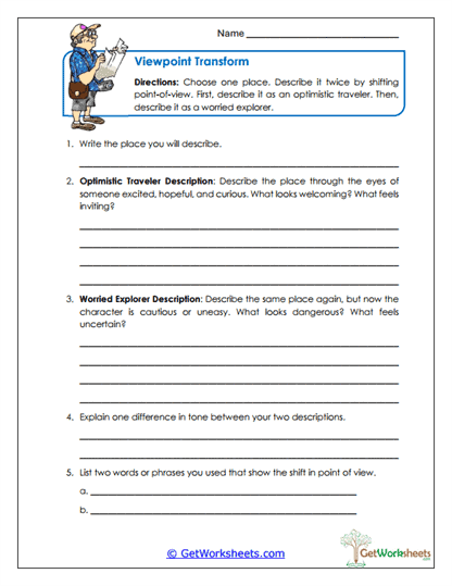 Viewpoint Transform Worksheet