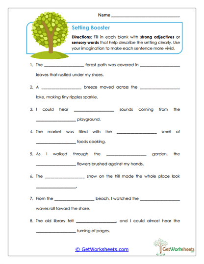Setting Booster Worksheet