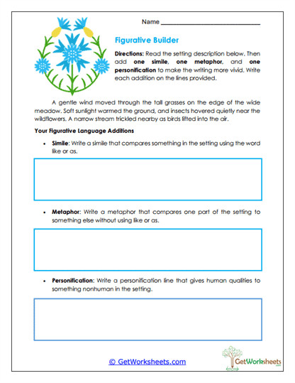 Figurative Builder Worksheet