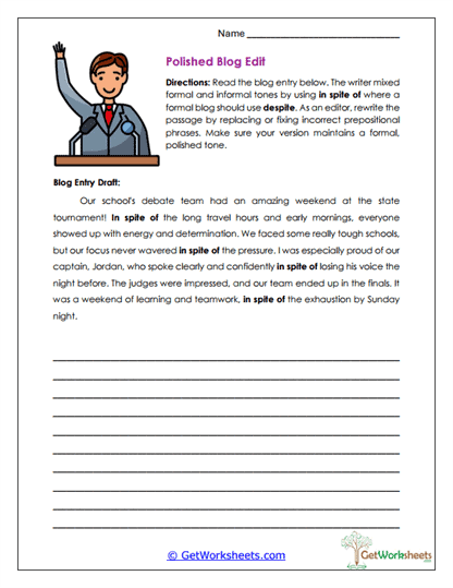 Polished Blog Edit Worksheet