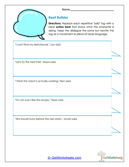 Beat Builder Worksheet