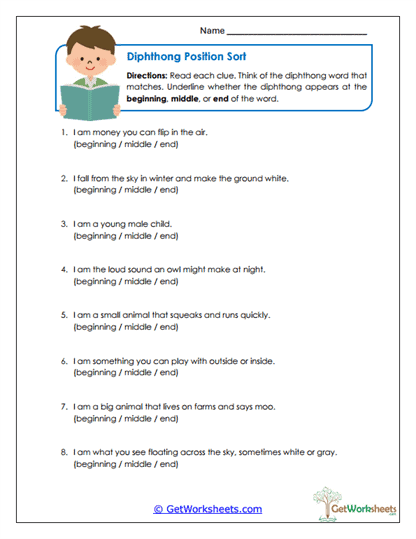 Position Sort Worksheet