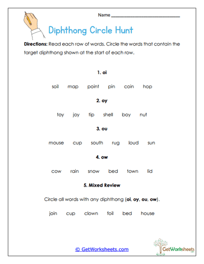 Circle Hunt Worksheet