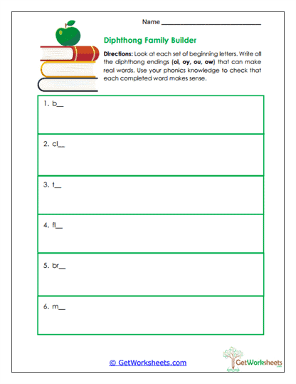 Family Builder Worksheet