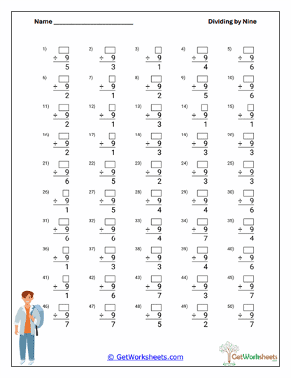 Missing Quotient Practice Worksheet