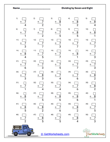 Missing Dividends Worksheet