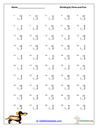 Basic Disunion Facts Worksheet