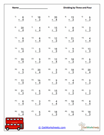 Distribution Fluency Practice Worksheet