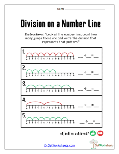 Color-Coded Division Models Worksheet