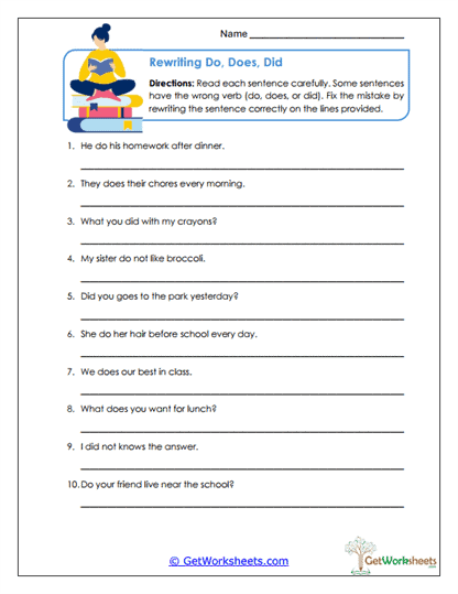 Sentence Surgery Worksheet
