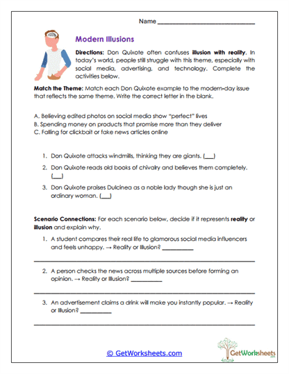 Modern Illusions Worksheet