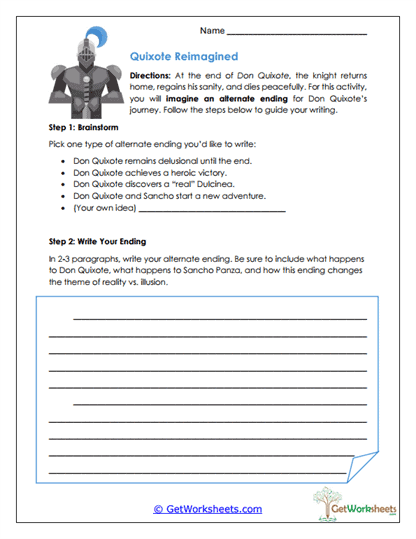 Alternate Ending Worksheet