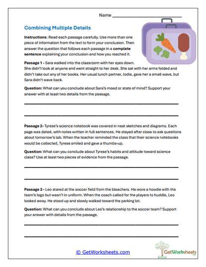 Integrated Detail Conclusions Worksheet