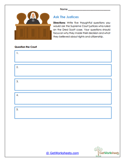 Ask the Justices Worksheet
