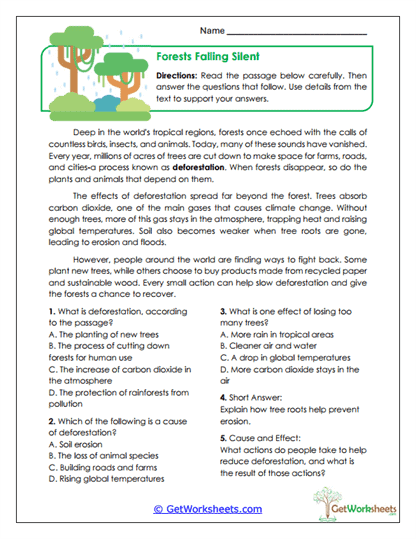 Earth Day Worksheets