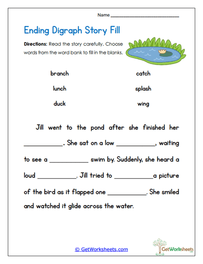 Story Fill Worksheet